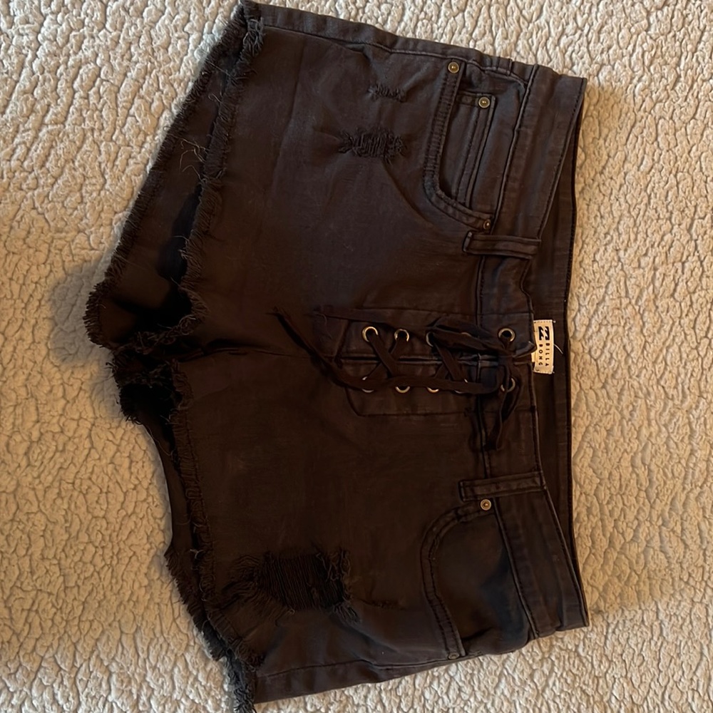 Denim stretch 2in inseam shorts.
